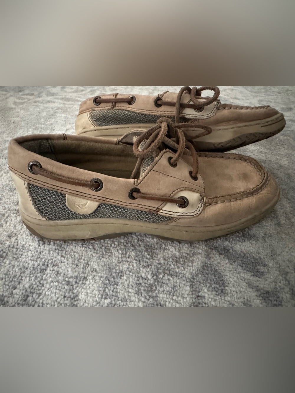 Sperry Kids Tan Boat Shoes sz 2